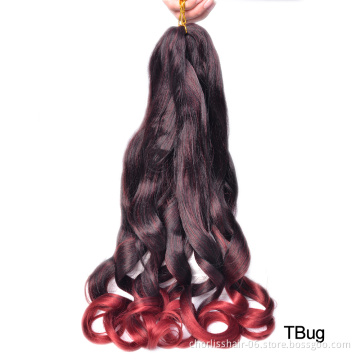 Hot Selling Wholesale Customized 24 Inches 75g/150g Crochet Braiding Curly Hair Extensions Synthetic Hair Braids Spiral Curl